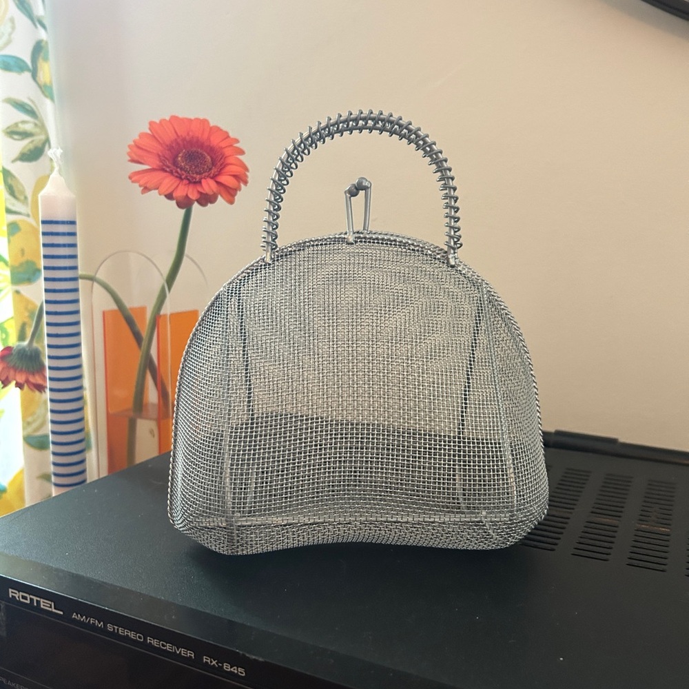 Mesh Silver bag / purse